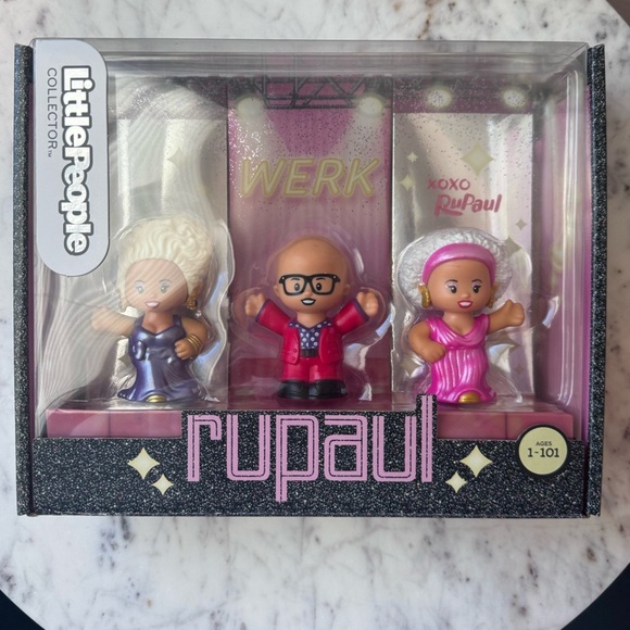 Fisher-Price Little People Limited Edition Ru Paul Collector set - 3 pieces - Picture 1 of 3